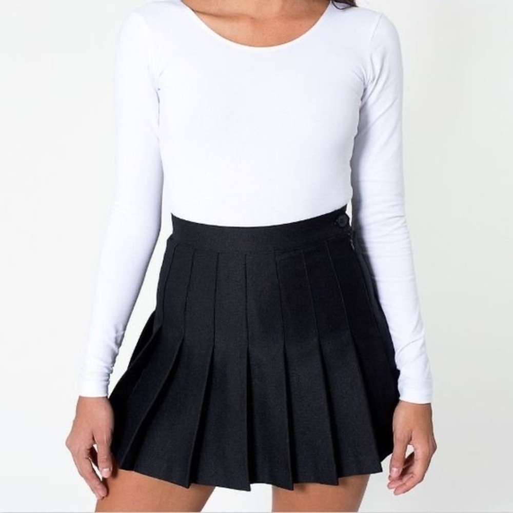 American Apparel Black Tennis Skirt Size S - Picture 3 of 9